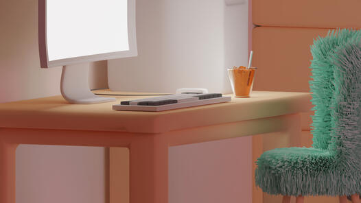 Cozy desk